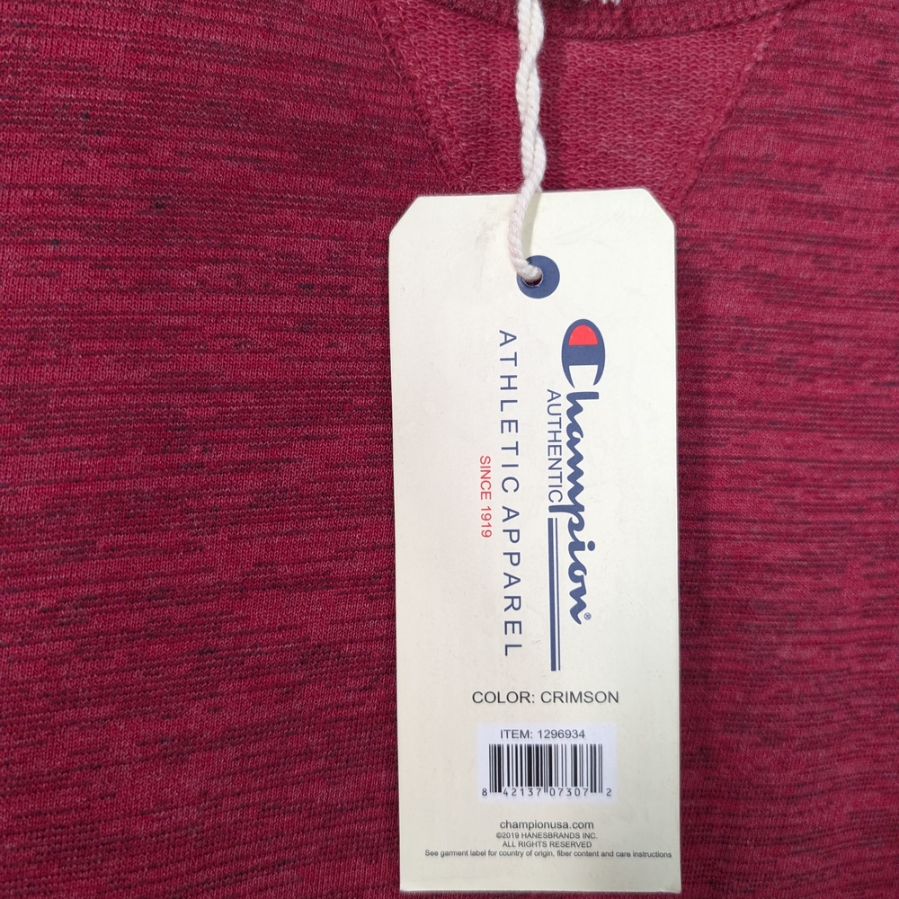 Champion Red Crewneck Sweater Classic Style - Picture 2 of 8